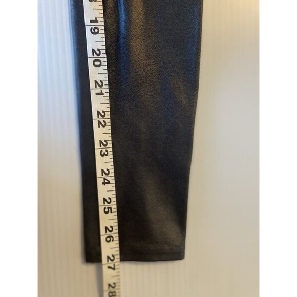 SPANX Faux Leather Leggings Black Size M Capsule Wardrobe Classic Stretch Medium - Picture 10 of 10